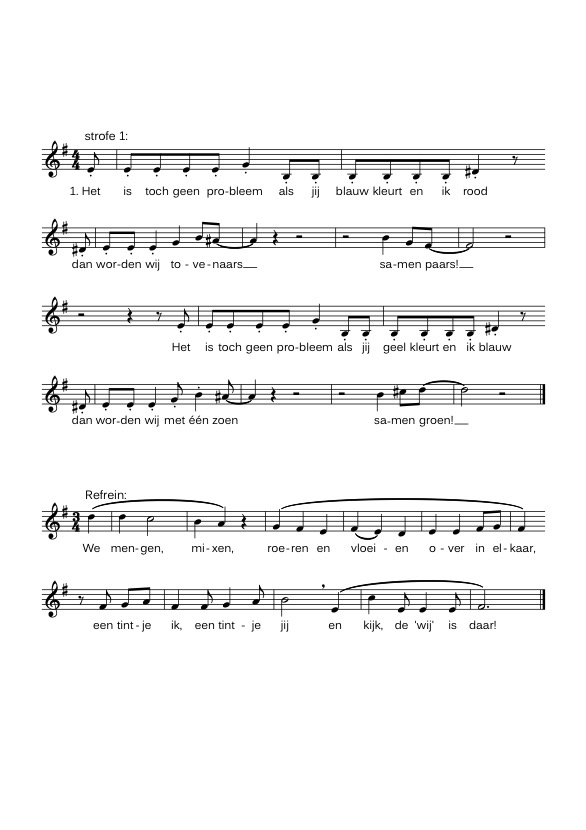 Partituur Aquaquoise pagina 1