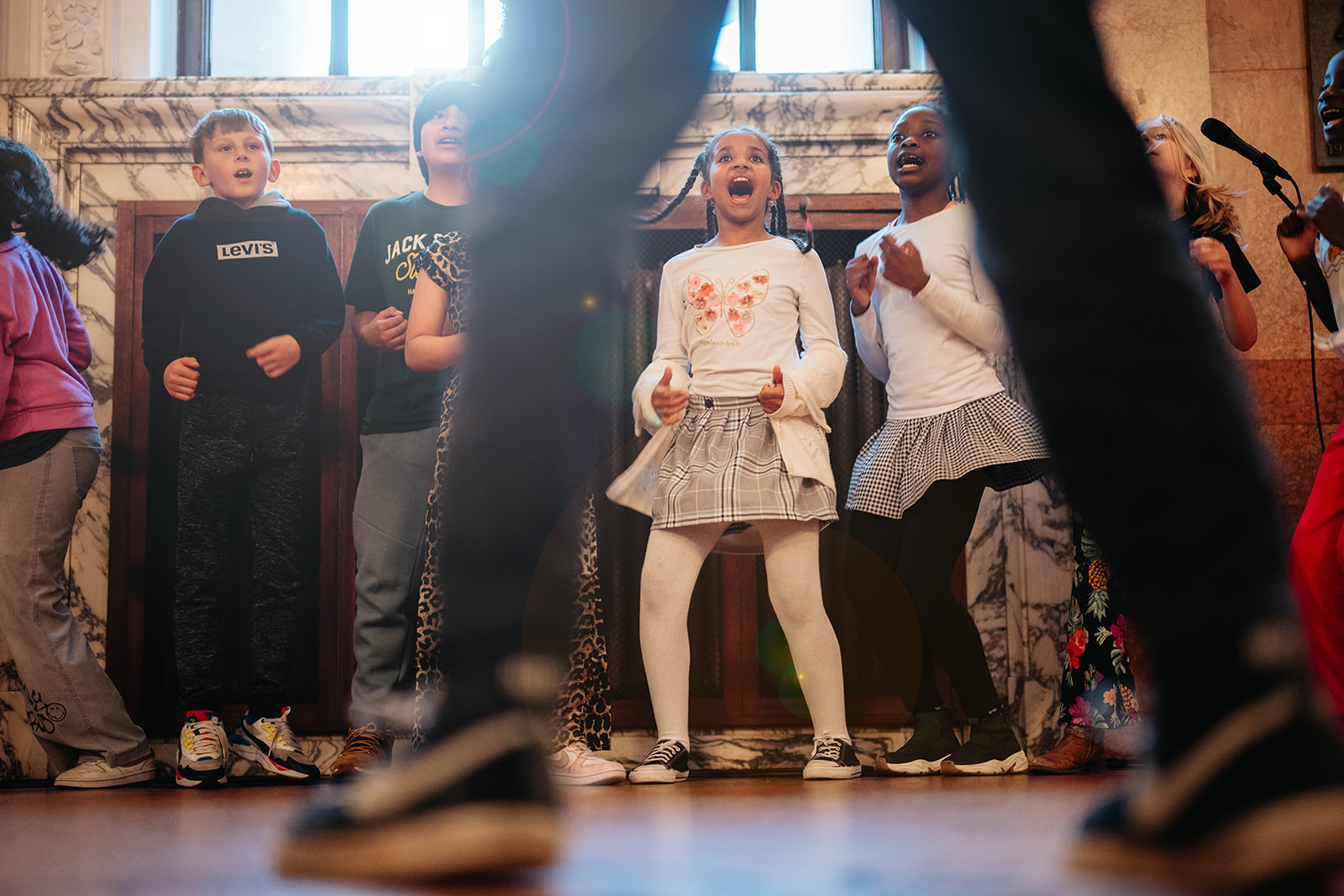 Djamaloka kinderkoor in de Antwerpse Opera